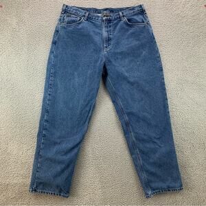 Carhartt Men's Flannel-Lined Relaxed-Fit Straight-Leg Jeans   -   Size: 40